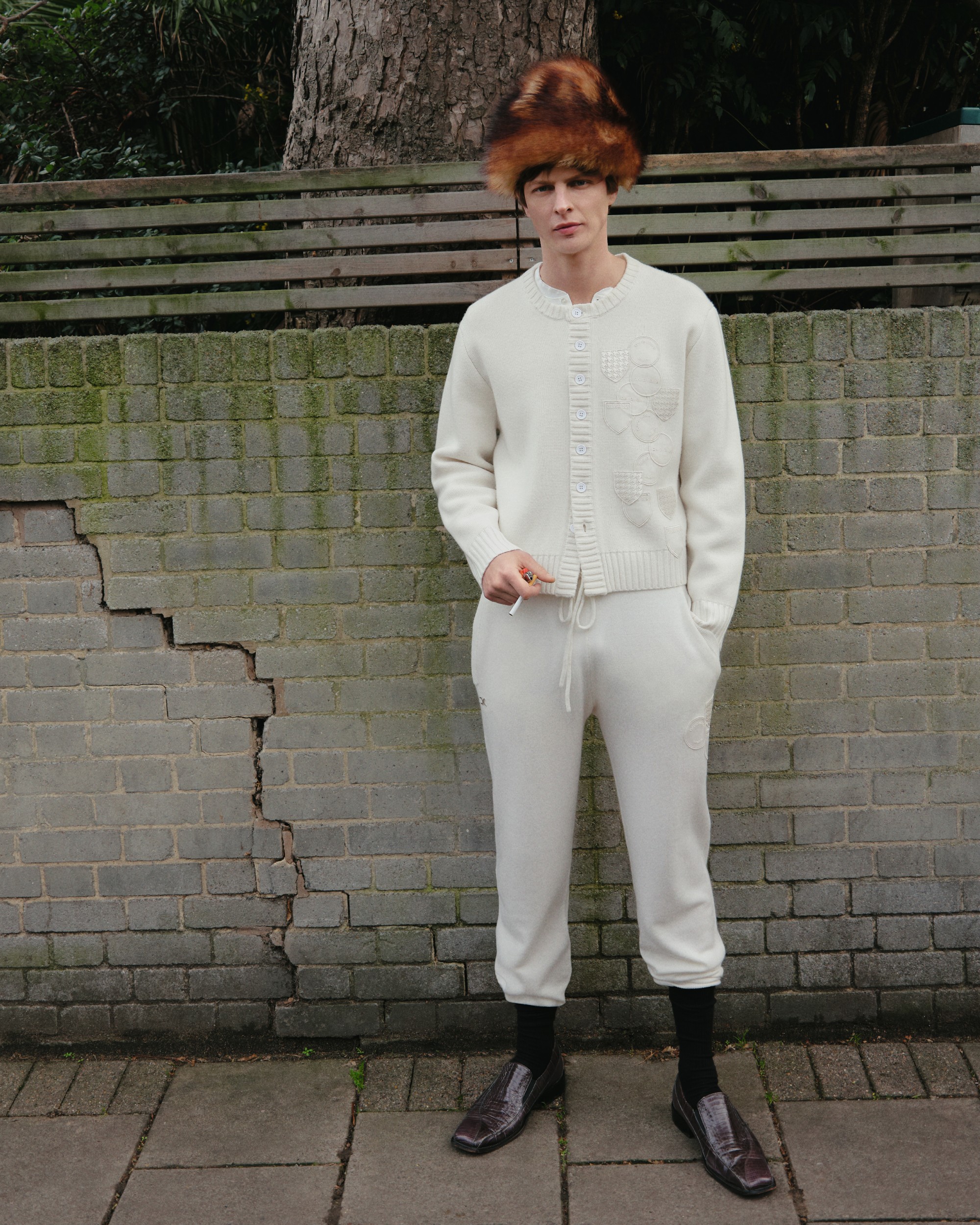 David Koma AW25 menswear lookbook, production by ANCC. Image 4 of 8.